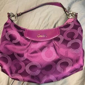 PURPLE COACH BAG